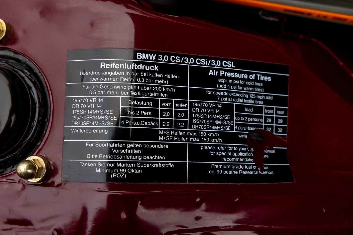 1972 BMW 3.0 CSi