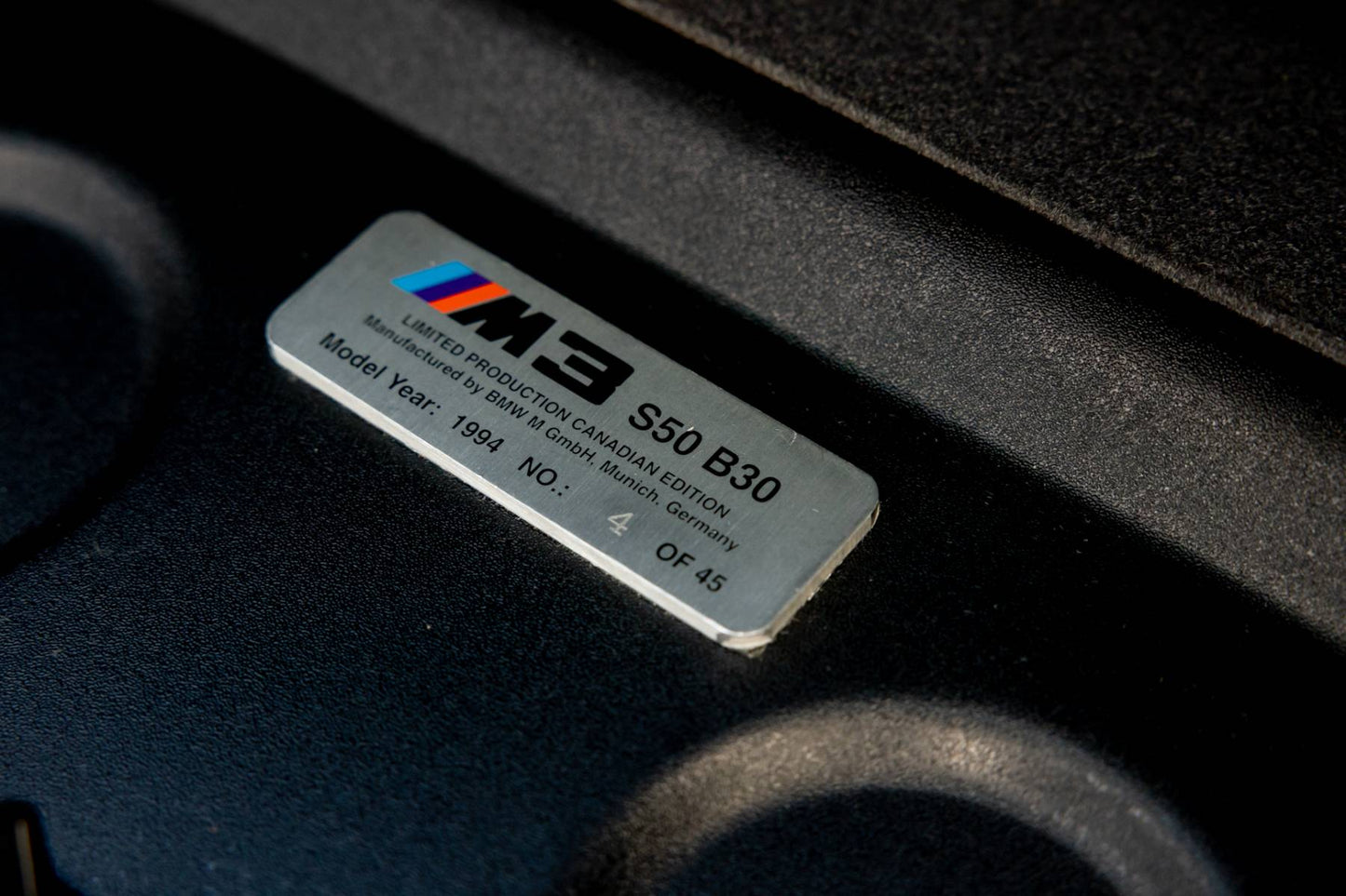 1994 BMW M3 Canadian Euro Spec #4/45