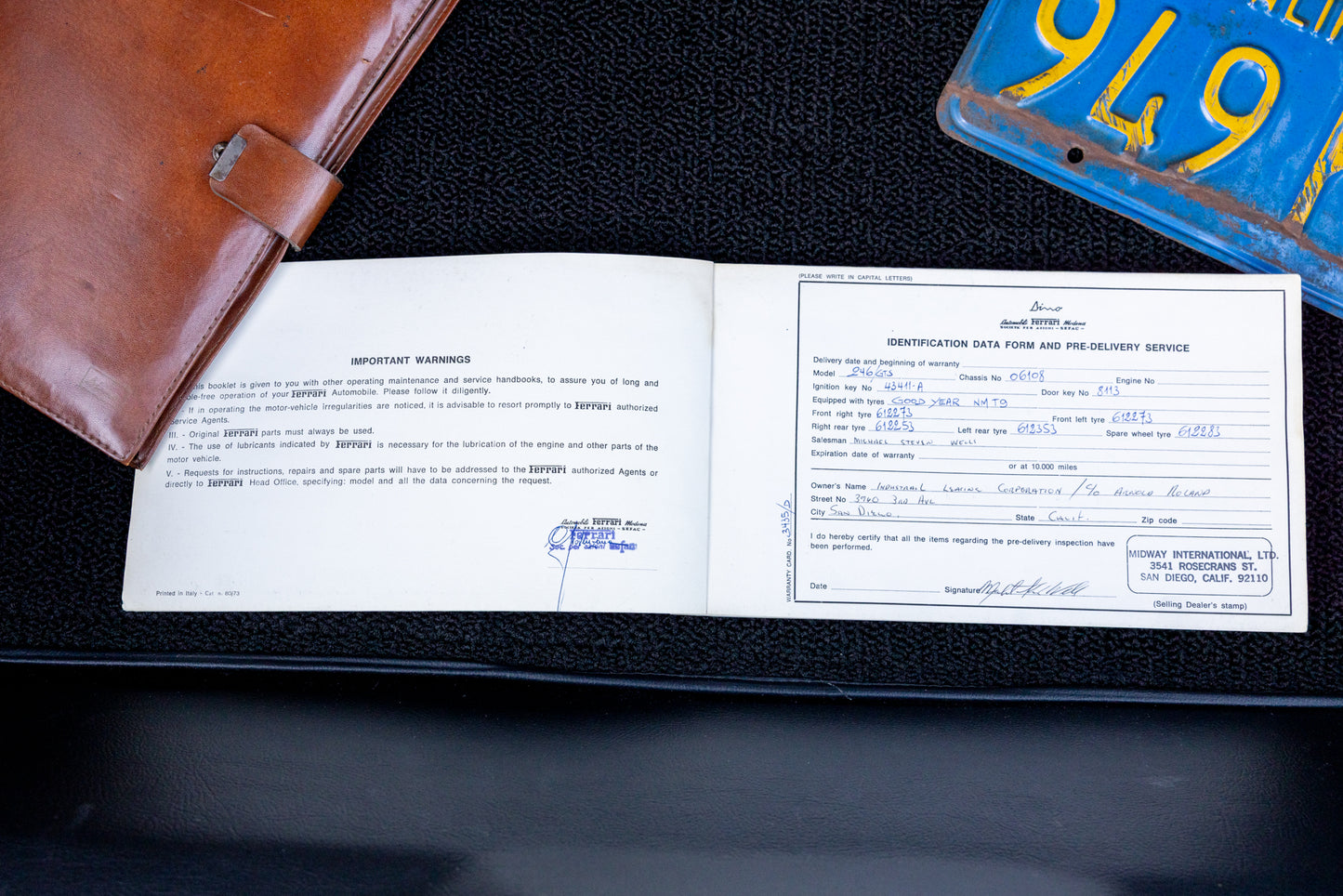 1973 Ferrari Dino 246 GTS