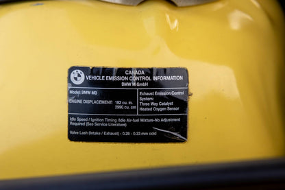 1994 BMW M3 Canadian Euro Spec #4/45