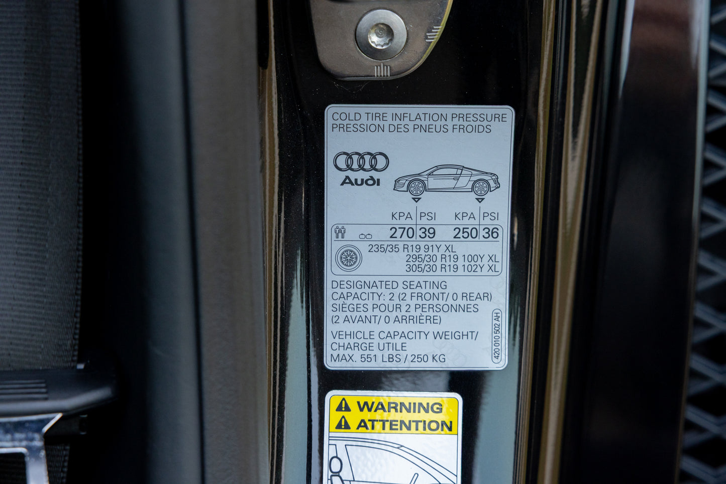 2010 Audi R8 V10 6-Speed Manual