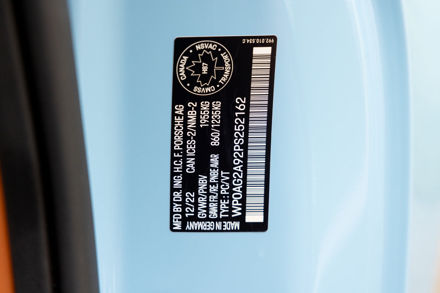 2023 Porsche 911 Sport Classic PTS Gulf Blue