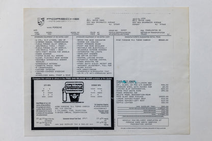 1988 Porsche 930 Turbo Cabriolet Slantnose