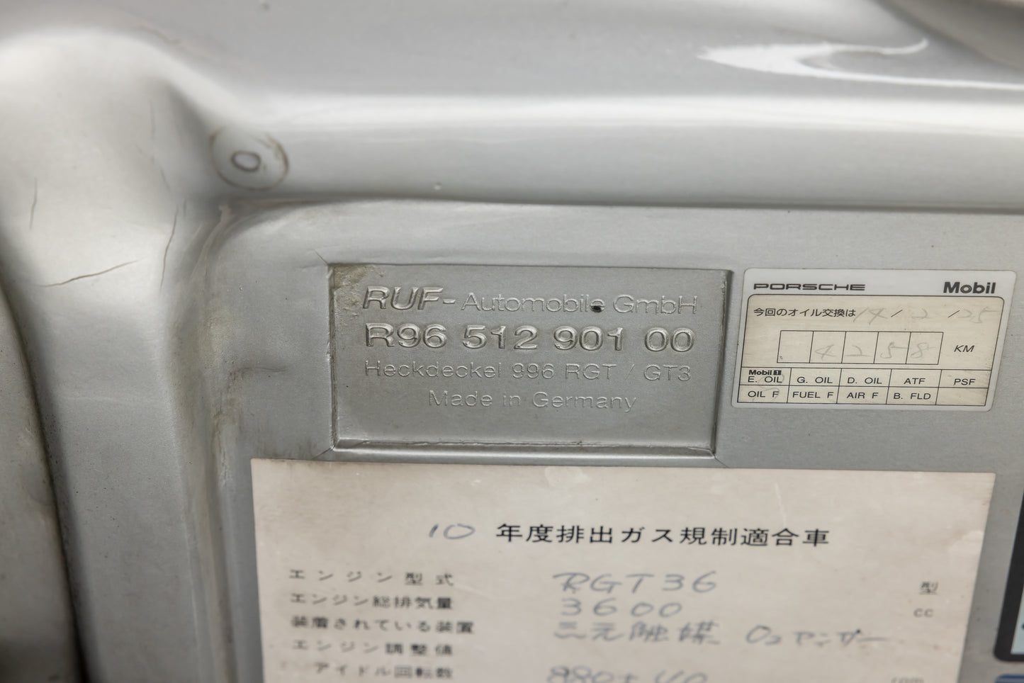 2001 RUF 996 RGT